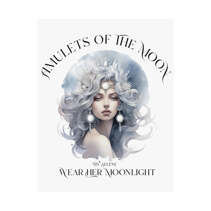 Poster 11″ x 14″ / Matte Amulets of the Moon By Selene Goddess Print The Mystic Eden