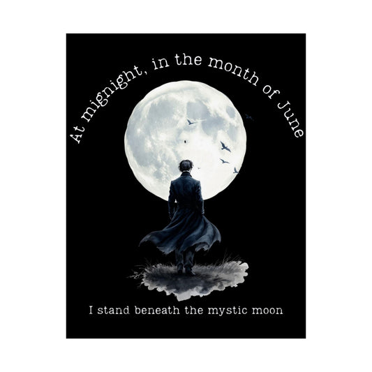 Poster 11″ x 14″ / Matte At Midnight In The Month of June Poe Poster The Mystic Eden