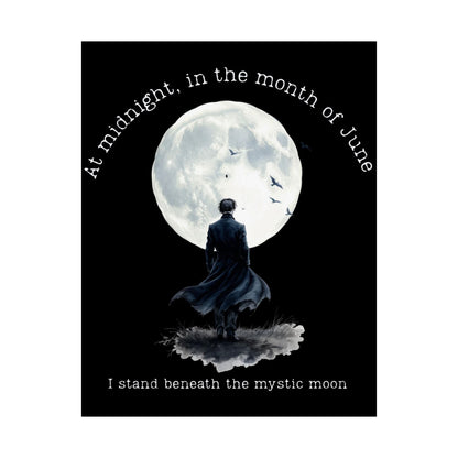 Poster 11″ x 14″ / Matte At Midnight In The Month of June Poe Print The Mystic Eden