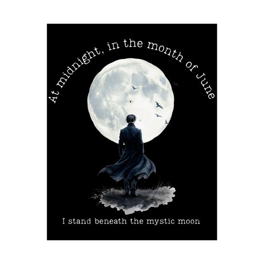 Poster 11″ x 14″ / Matte At Midnight In The Month of June Poe Print The Mystic Eden
