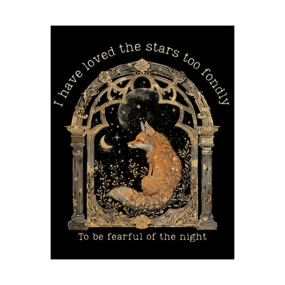 Poster 11″ x 14″ / Matte I Have Loved the Stars Too Fondly Sarah Williams Poetry Black Print The Mystic Eden