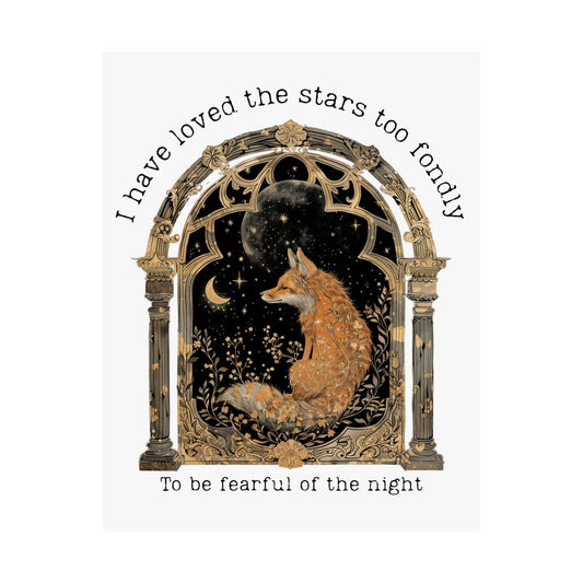 Poster 11″ x 14″ / Matte I Have Loved the Stars Too Fondly Sarah Williams Poetry Poster The Mystic Eden