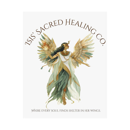 Poster 11″ x 14″ / Matte Isis' Sacred Healing Co Egyptian Mythology Print The Mystic Eden