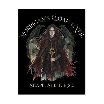 Poster 11″ x 14″ / Matte Morrigan's Cloak & Veil Shape Shift Rise The Mystic Eden