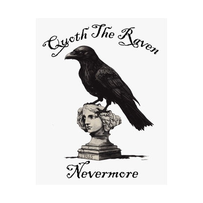 Poster 11″ x 14″ / Matte Quoth the Raven Nevermore Edgar Allan Poe Print The Mystic Eden