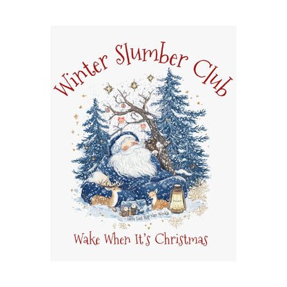 Poster 11″ x 14″ / Matte Rip Van Winkle's Winter Slumber Club Christmas Print The Mystic Eden