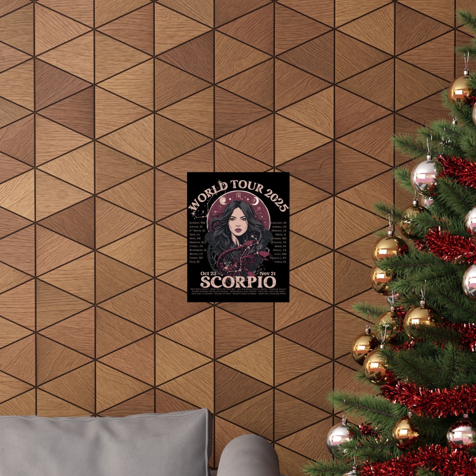 Poster 11″ x 14″ / Matte Scorpio Concert Zodiac World Tour 2025 Print The Mystic Eden