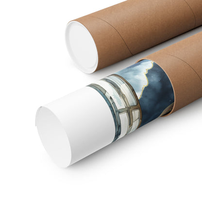 Poster 11″ x 14″ / Matte Second Star to the Right Peter Pan White Print The Mystic Eden