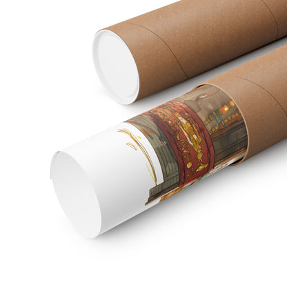 Poster 11″ x 14″ / Matte Sekhmet's Eternal Flame Temple Egyptian Mythology Poster The Mystic Eden