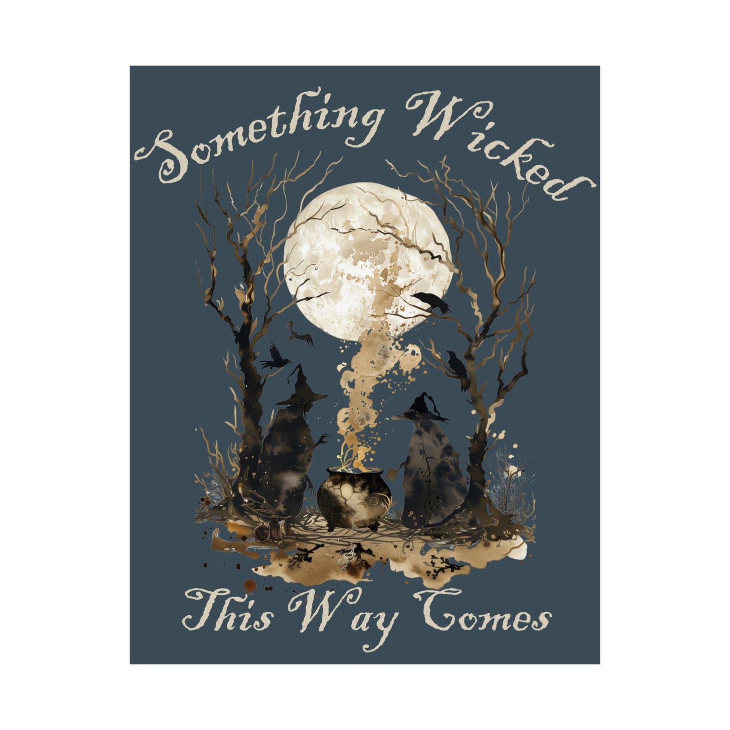 Poster 11″ x 14″ / Matte Something Wicked This Way Comes Shakespeare Macbeth Dark Print The Mystic Eden