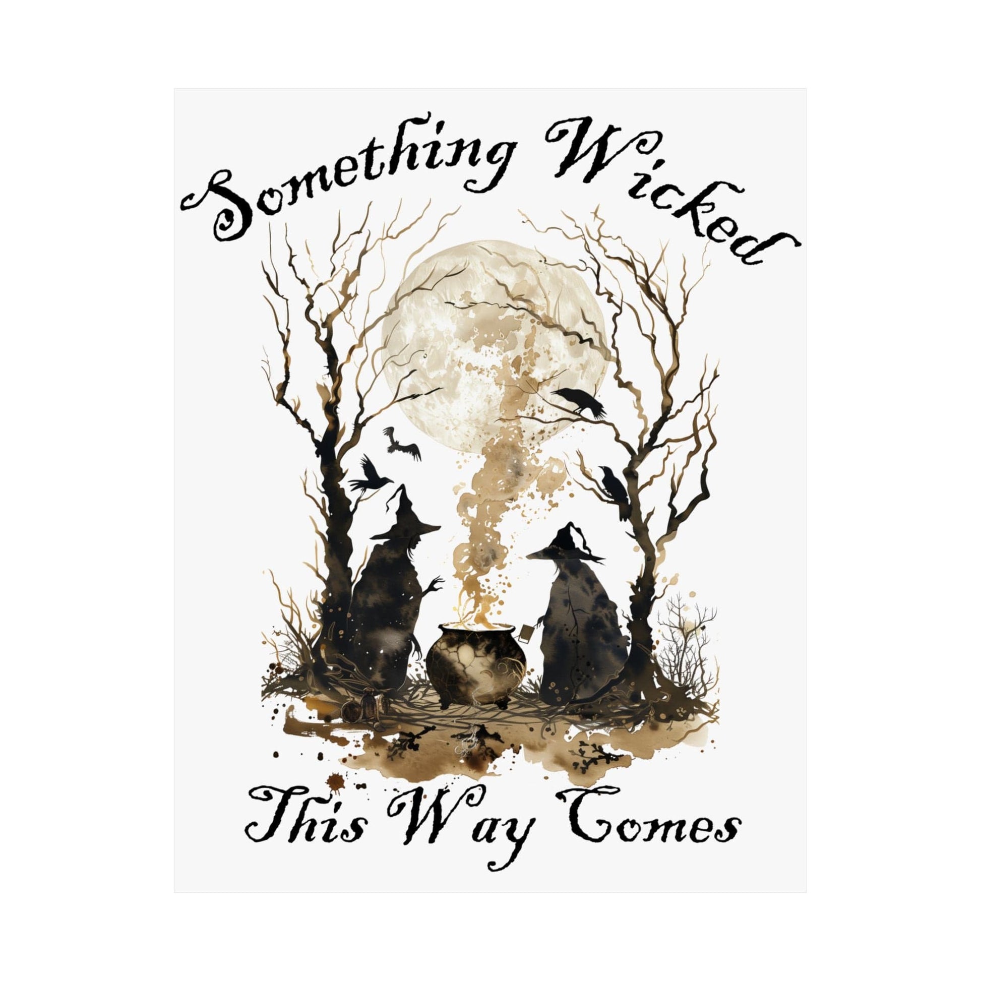 Poster 11″ x 14″ / Matte Something Wicked This Way Comes Shakespeare Macbeth Print The Mystic Eden