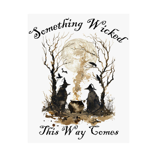 Poster 11″ x 14″ / Matte Something Wicked This Way Comes Shakespeare Macbeth Print The Mystic Eden