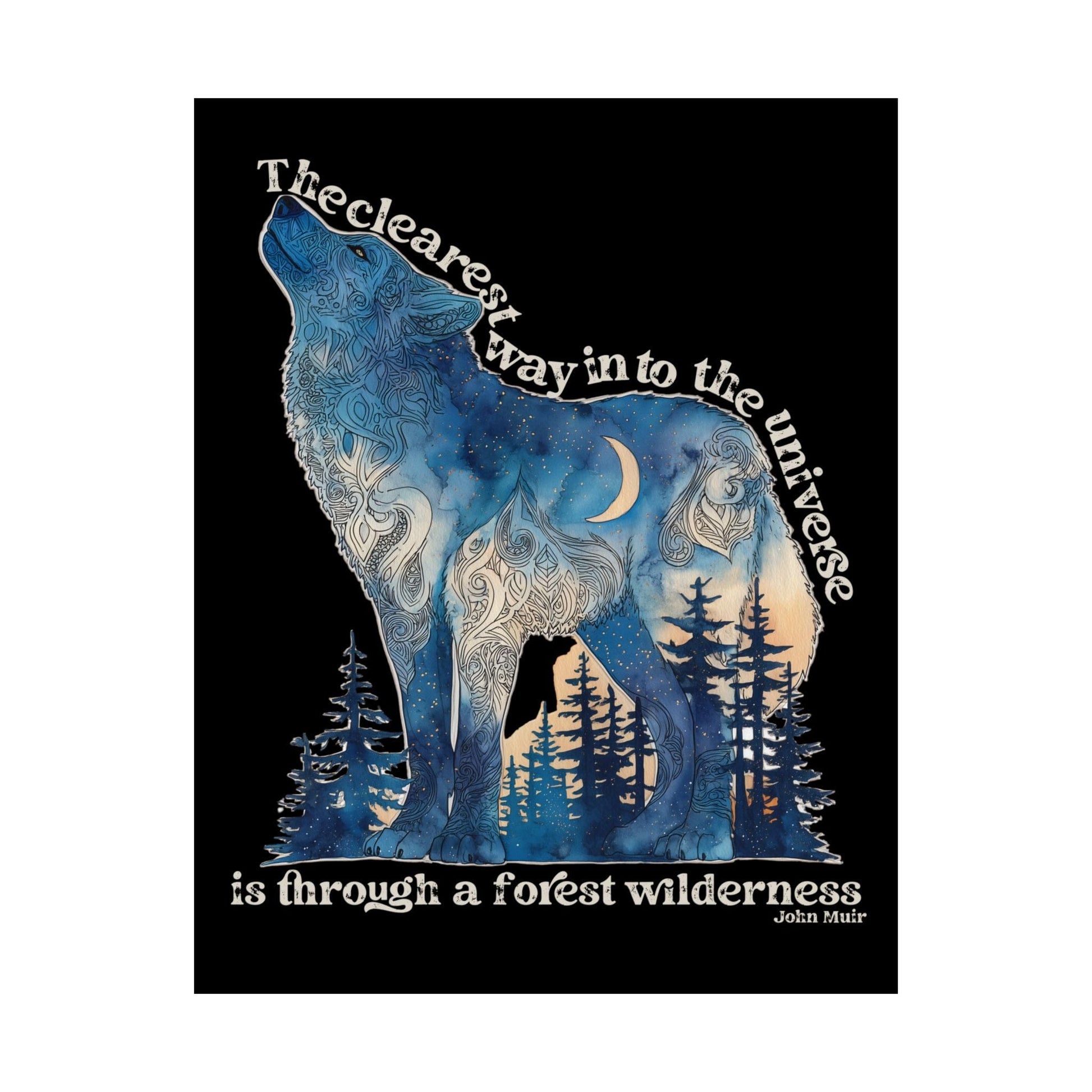 Poster 11″ x 14″ / Matte The Clearest Way Into The Universe Is Through A Forest Wilderness Print The Mystic Eden