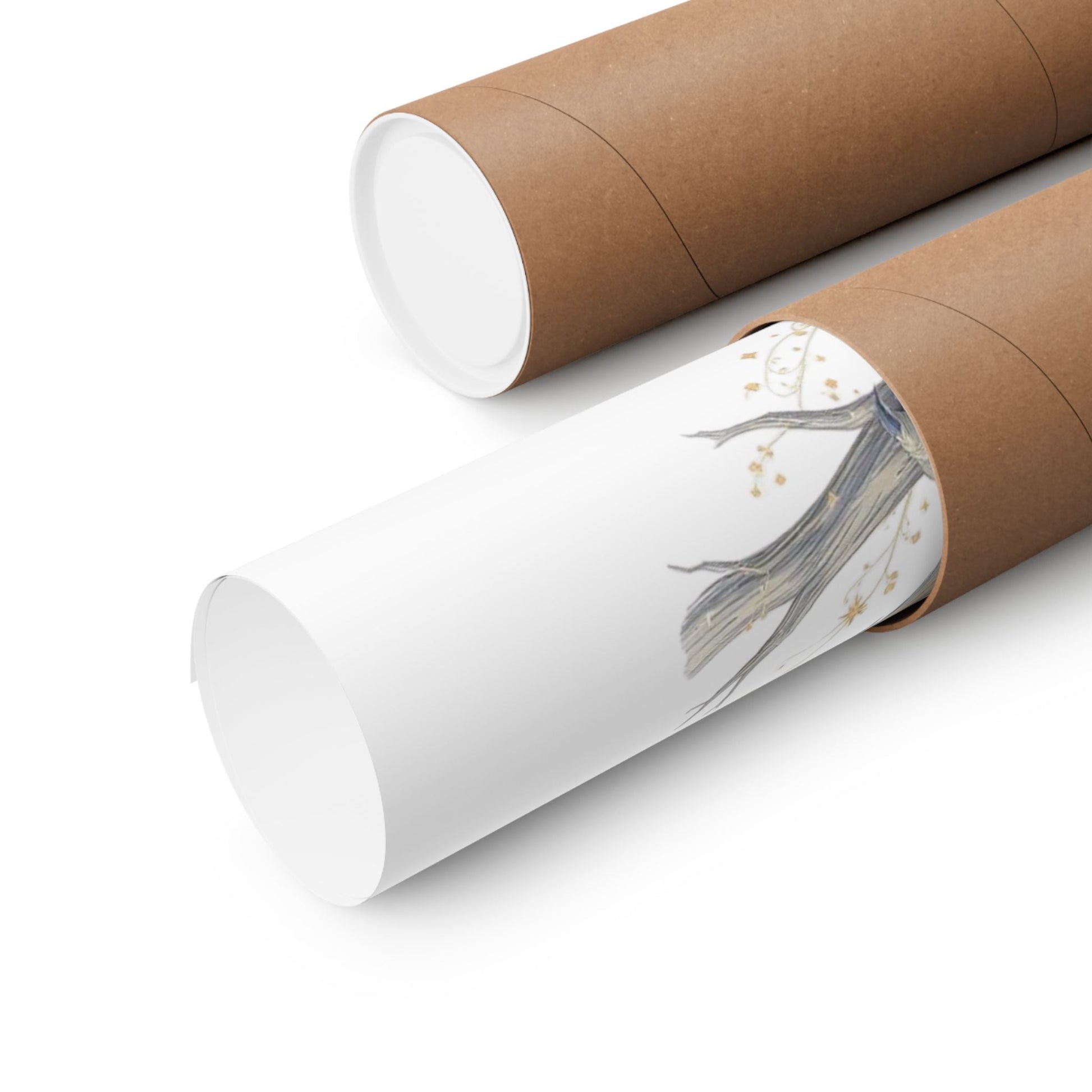 Poster 11″ x 14″ / Matte The Old Knowing Stirs Mystical Owl White Print The Mystic Eden