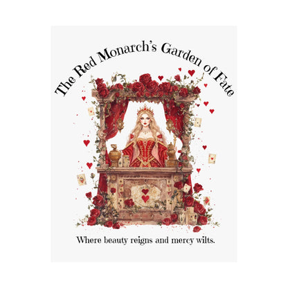 Poster 11″ x 14″ / Matte The Red Monarch's Garden of Fate Poster The Mystic Eden