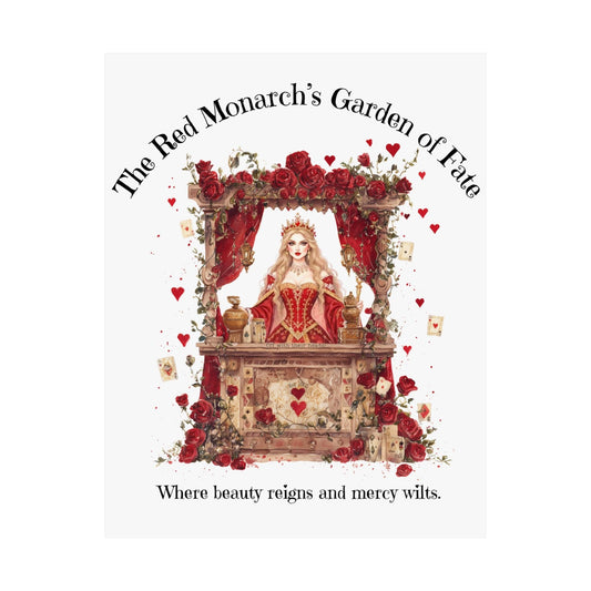 Poster 11″ x 14″ / Matte The Red Monarch's Garden of Fate Poster The Mystic Eden