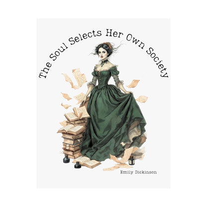 Poster 11″ x 14″ / Matte The Soul Selects Her Own Society Emily Dickinson Poster The Mystic Eden