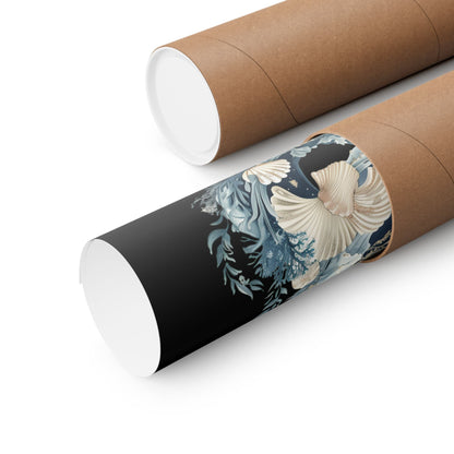 Poster 11″ x 14″ / Matte The Violins of the Sea Played Softly to the Moon Black Print The Mystic Eden