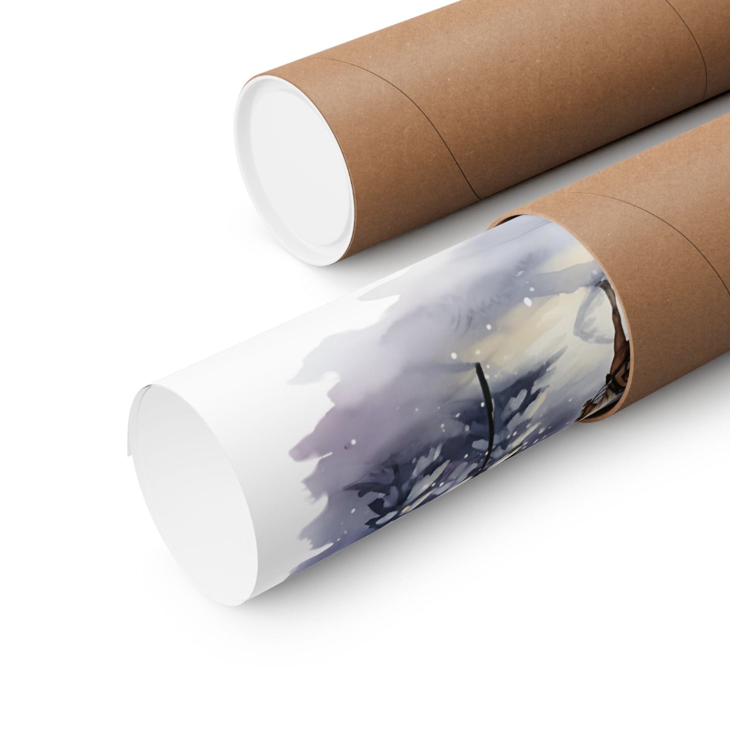 Poster 11″ x 14″ / Matte The Woods Are Lovely Robert Frost Christmas Edition Print The Mystic Eden