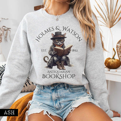 Sweatshirt Ash / S Holmes & Watson Antiquarian Bookshop - Sherlock Holmes Sweatshirt The Mystic Eden
