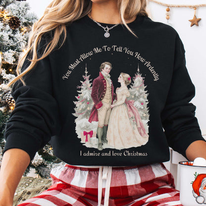 Sweatshirt Black / S Pride & Prejudice Christmas Sweatshirt The Mystic Eden