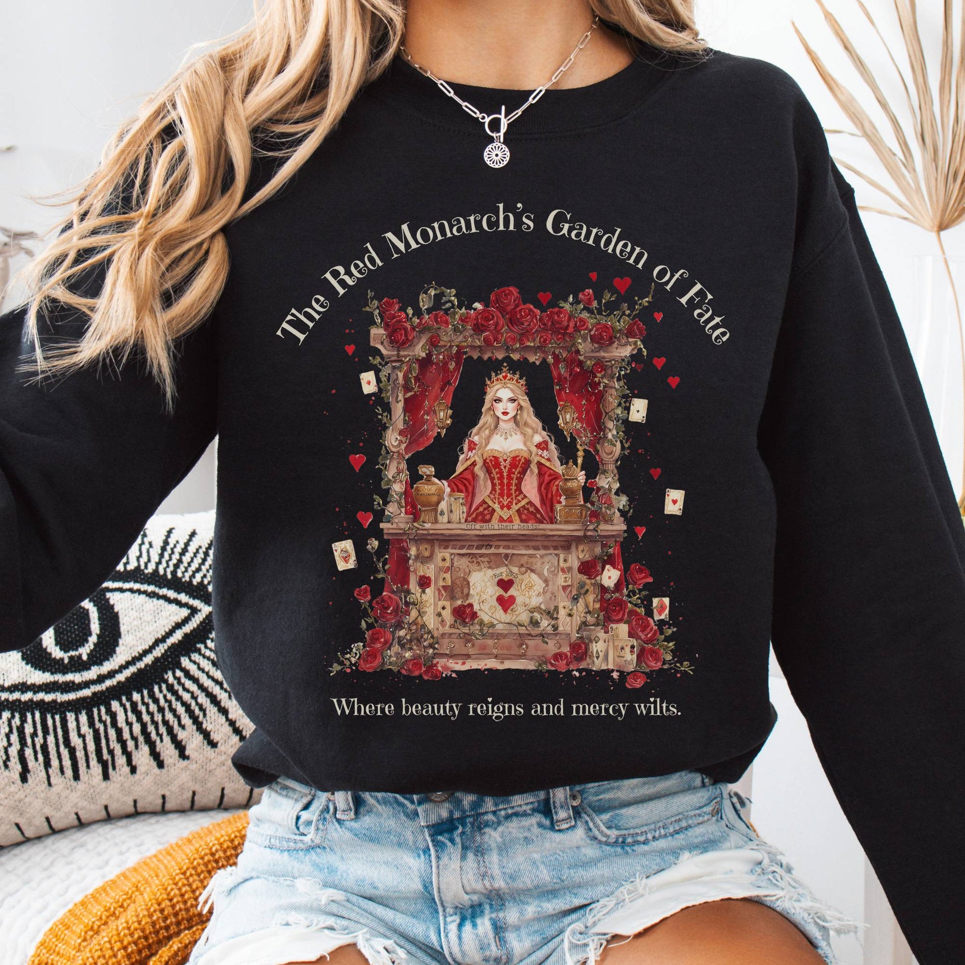 Sweatshirt Black / S The Red Monarchs Garden of Fate Sweatshirt The Mystic Eden