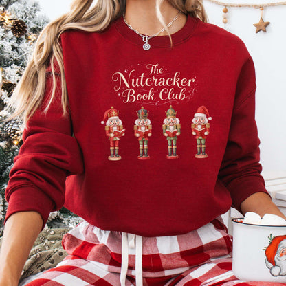 Sweatshirt Cardinal Red / S The Nutcracker Book Club Christmas Sweatshirt The Mystic Eden