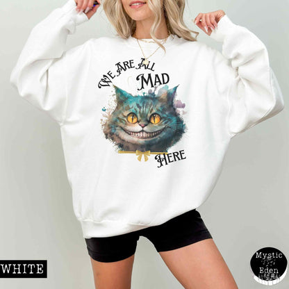 Sweatshirt Cheshire Cat Sweatshirt Alice in Wonderland Sweater The Mystic Eden