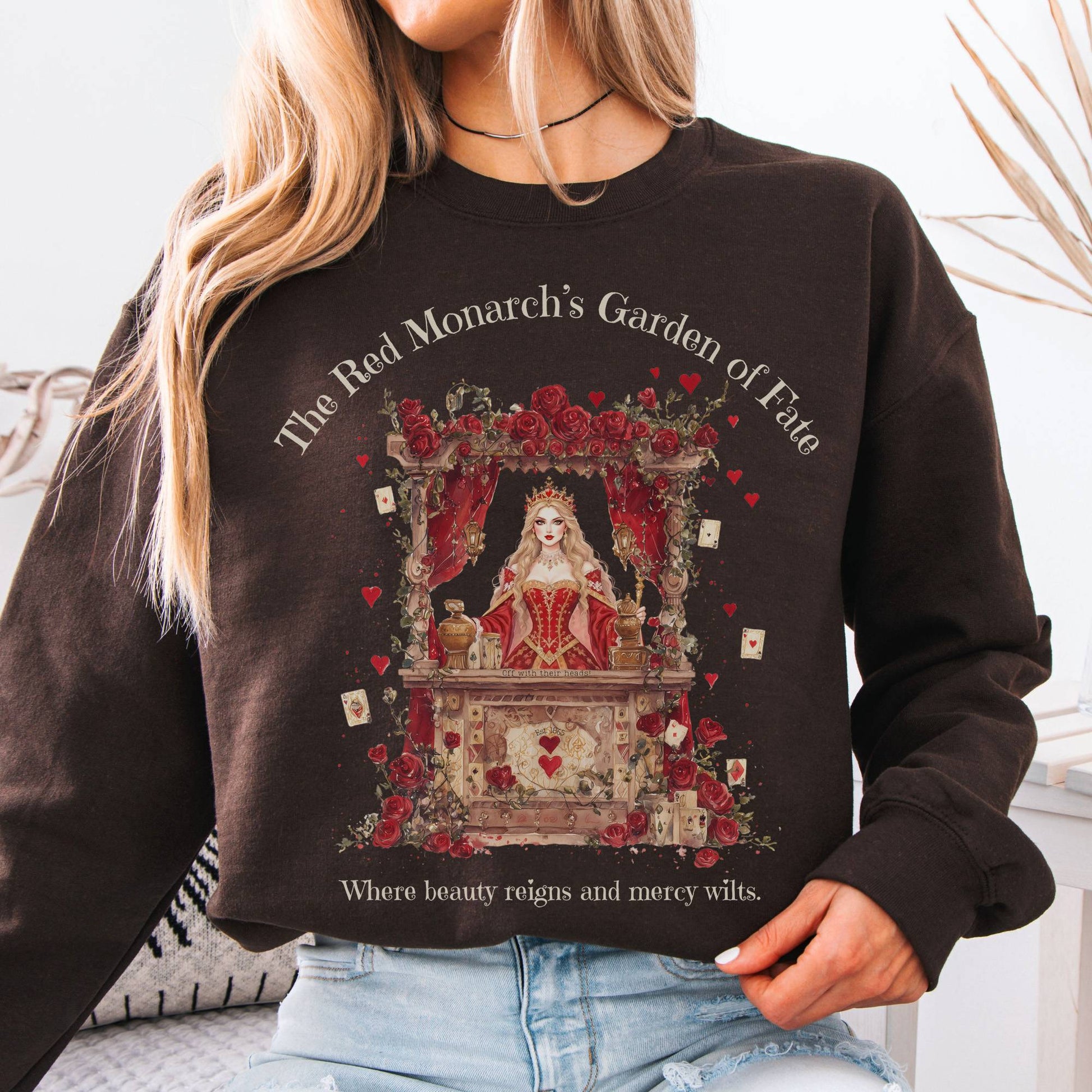 Sweatshirt Dark Chocolate / S The Red Monarchs Garden of Fate Sweatshirt The Mystic Eden
