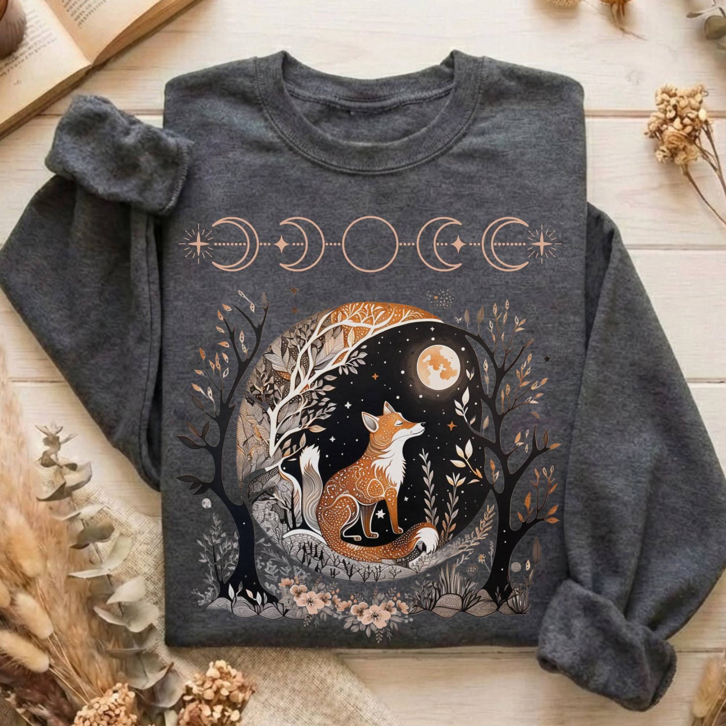Sweatshirt Dark Heather / S Design 20 Sweatshirt The Mystic Eden