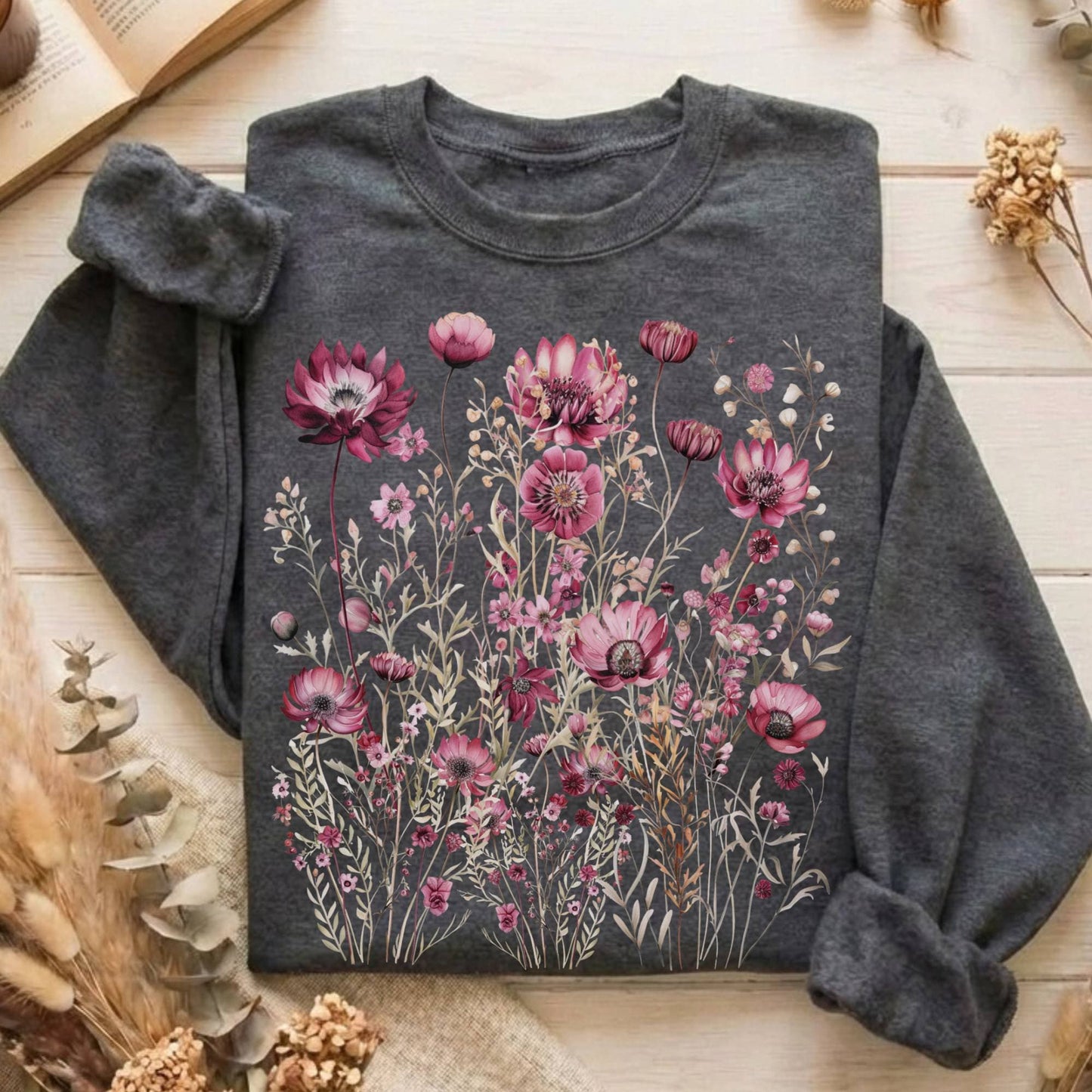 Sweatshirt Dark Heather / S Design 6 Sweatshirt The Mystic Eden