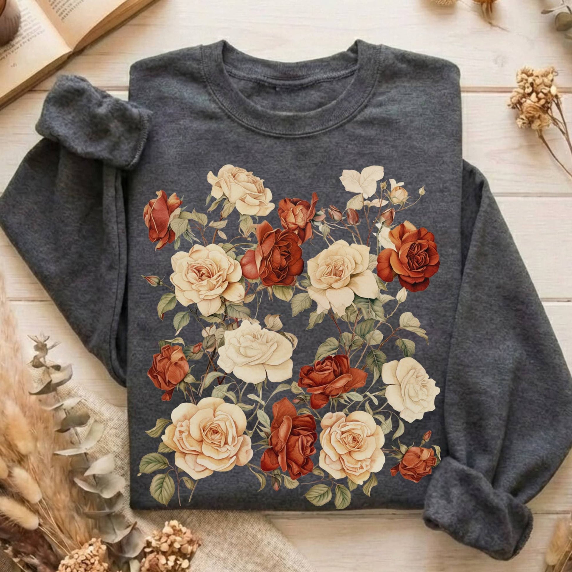 Sweatshirt Dark Heather / S Design 7 Crewneck Sweatshirt The Mystic Eden