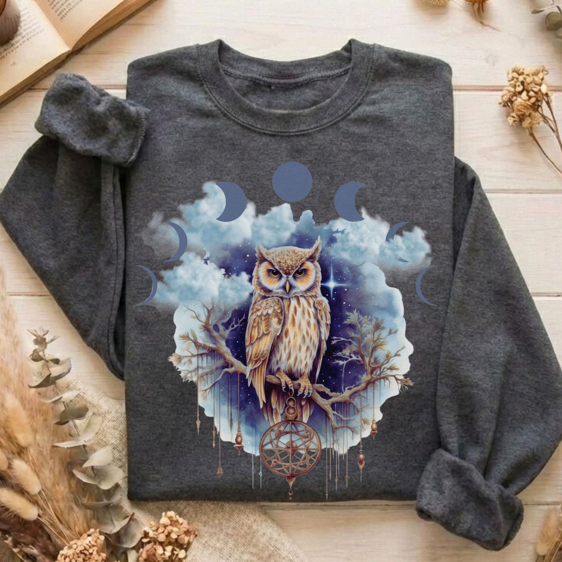 Sweatshirt Dark Heather / S Design 8 Sweatshirt The Mystic Eden