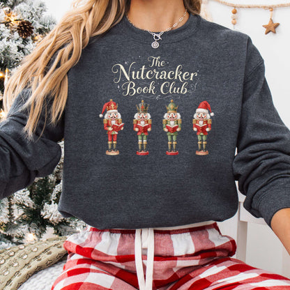 Sweatshirt Dark Heather / S The Nutcracker Book Club Christmas Sweatshirt The Mystic Eden
