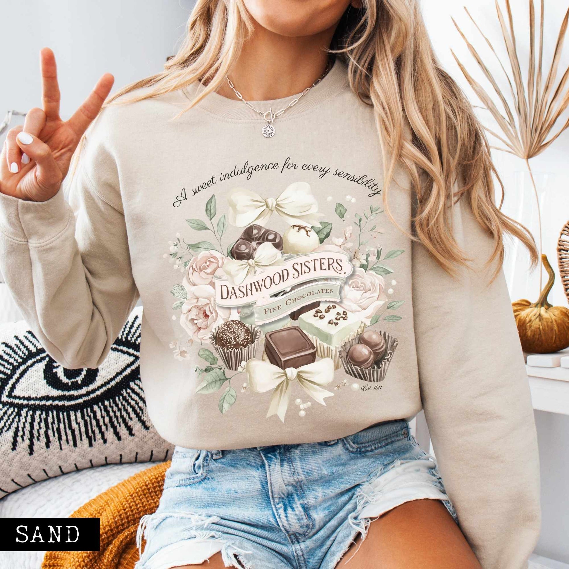 Sweatshirt Dashwood Sisters Fine Chocolates Sweatshirt The Mystic Eden