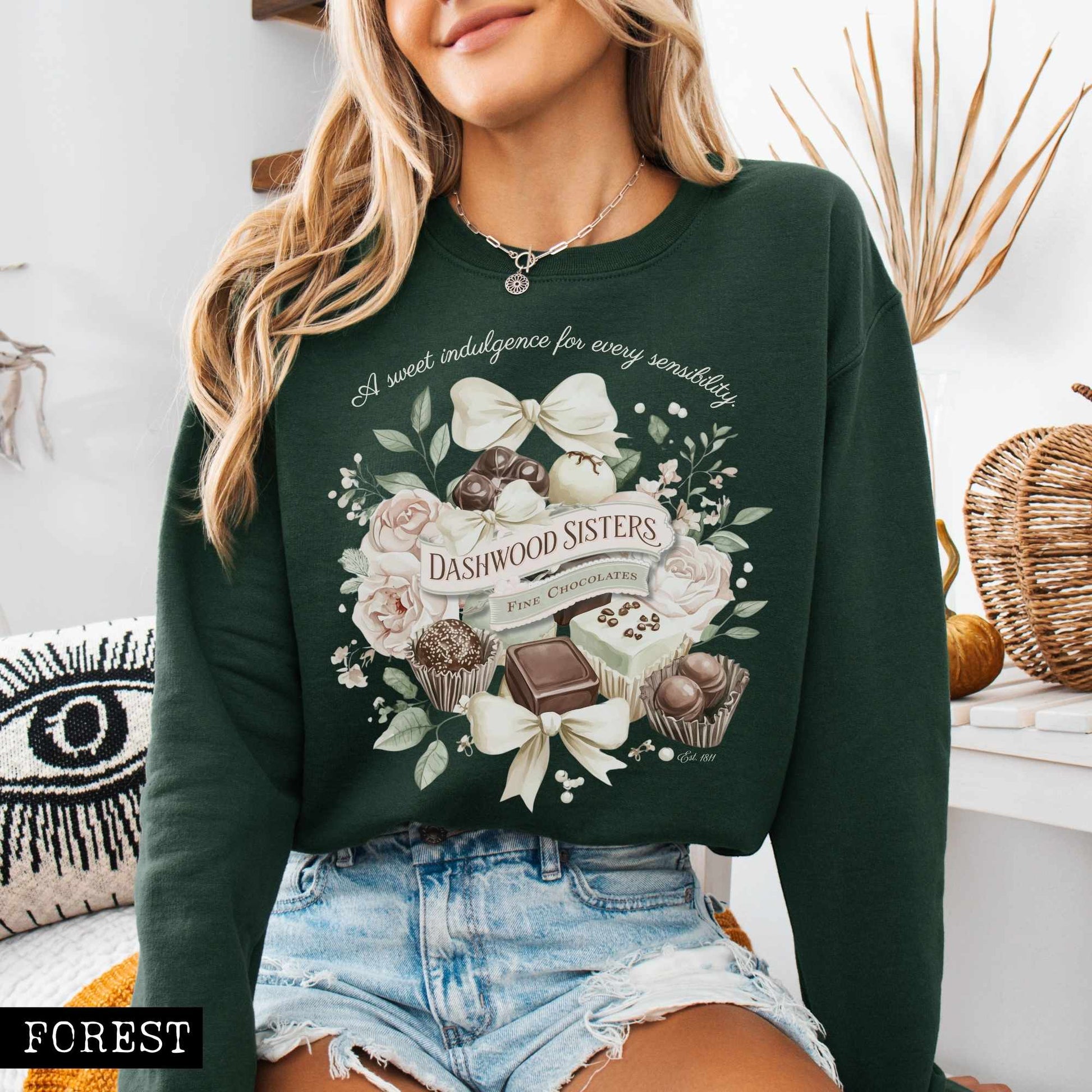 Sweatshirt Dashwood Sisters Fine Chocolates Sweatshirt The Mystic Eden