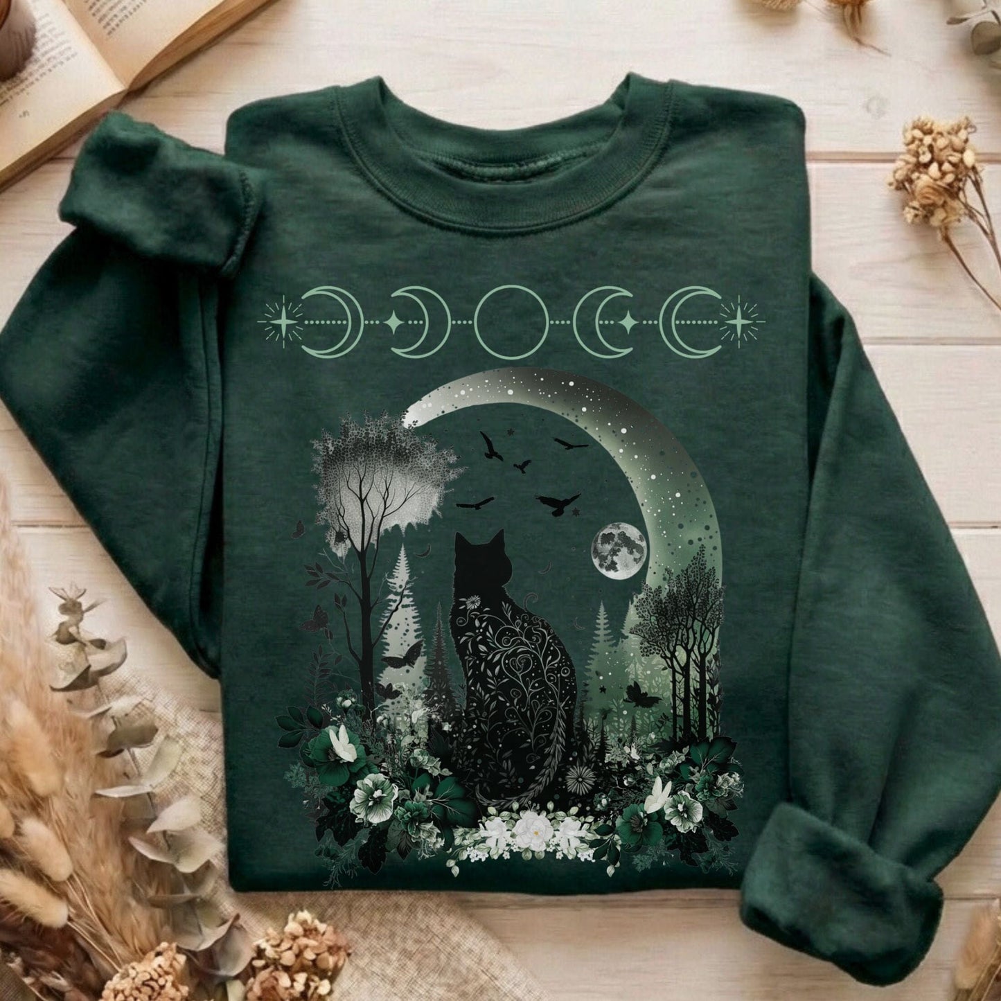 Sweatshirt Forest Green / S Design 21 Sweatshirt The Mystic Eden