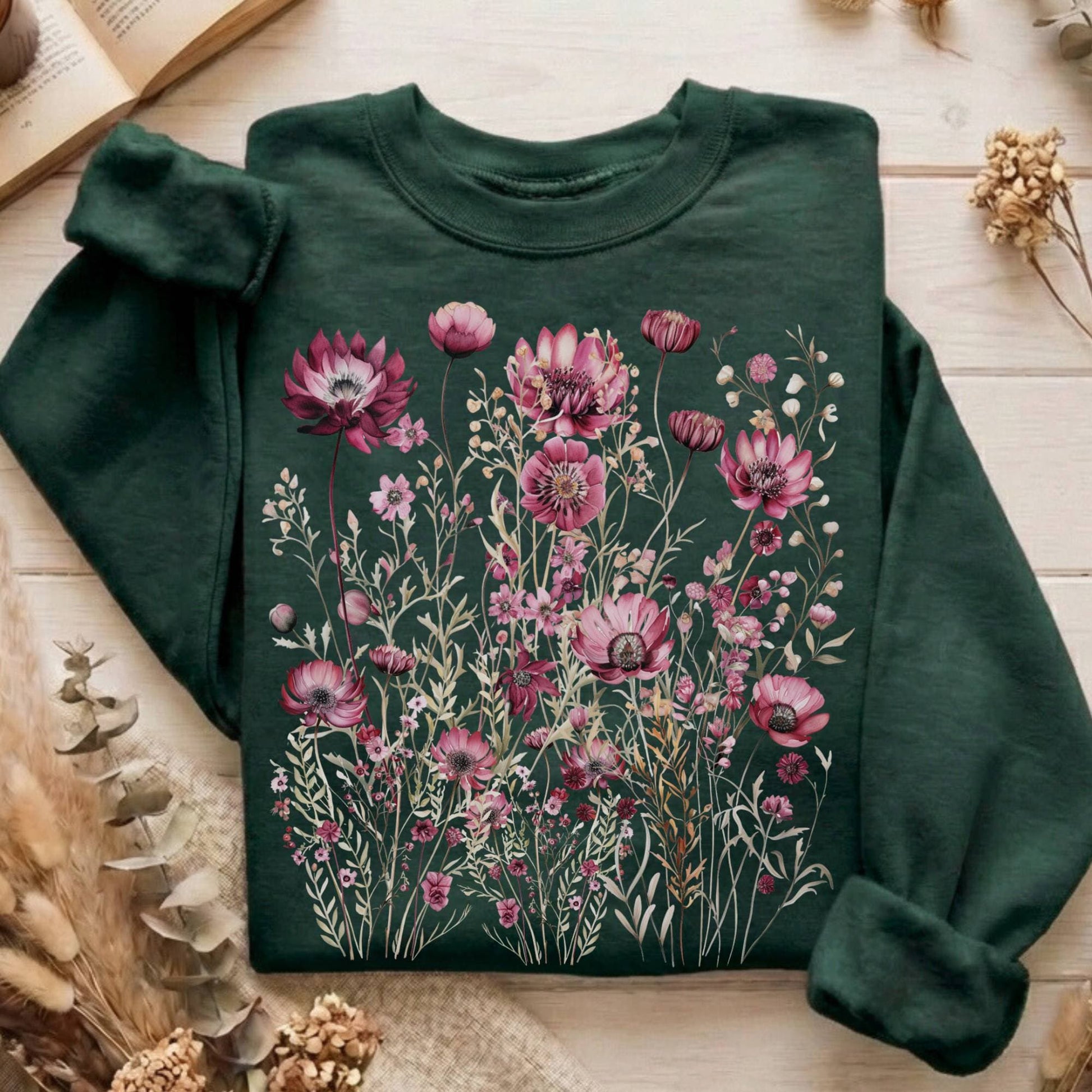 Sweatshirt Forest Green / S Design 6 Sweatshirt The Mystic Eden