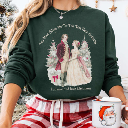 Sweatshirt Forest Green / S Pride & Prejudice Christmas Sweatshirt The Mystic Eden