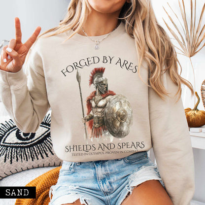 Sweatshirt Forged by Ares Shields and Spears Sweatshirt The Mystic Eden
