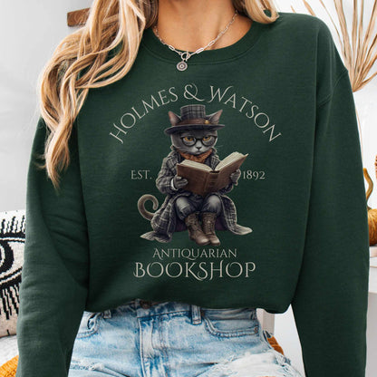 Sweatshirt Holmes & Watson Antiquarian Bookshop - Sherlock Holmes Sweatshirt The Mystic Eden