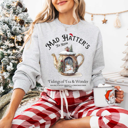 Sweatshirt Mad Hatter's Tea Room Christmas Edition Sweatshirt The Mystic Eden