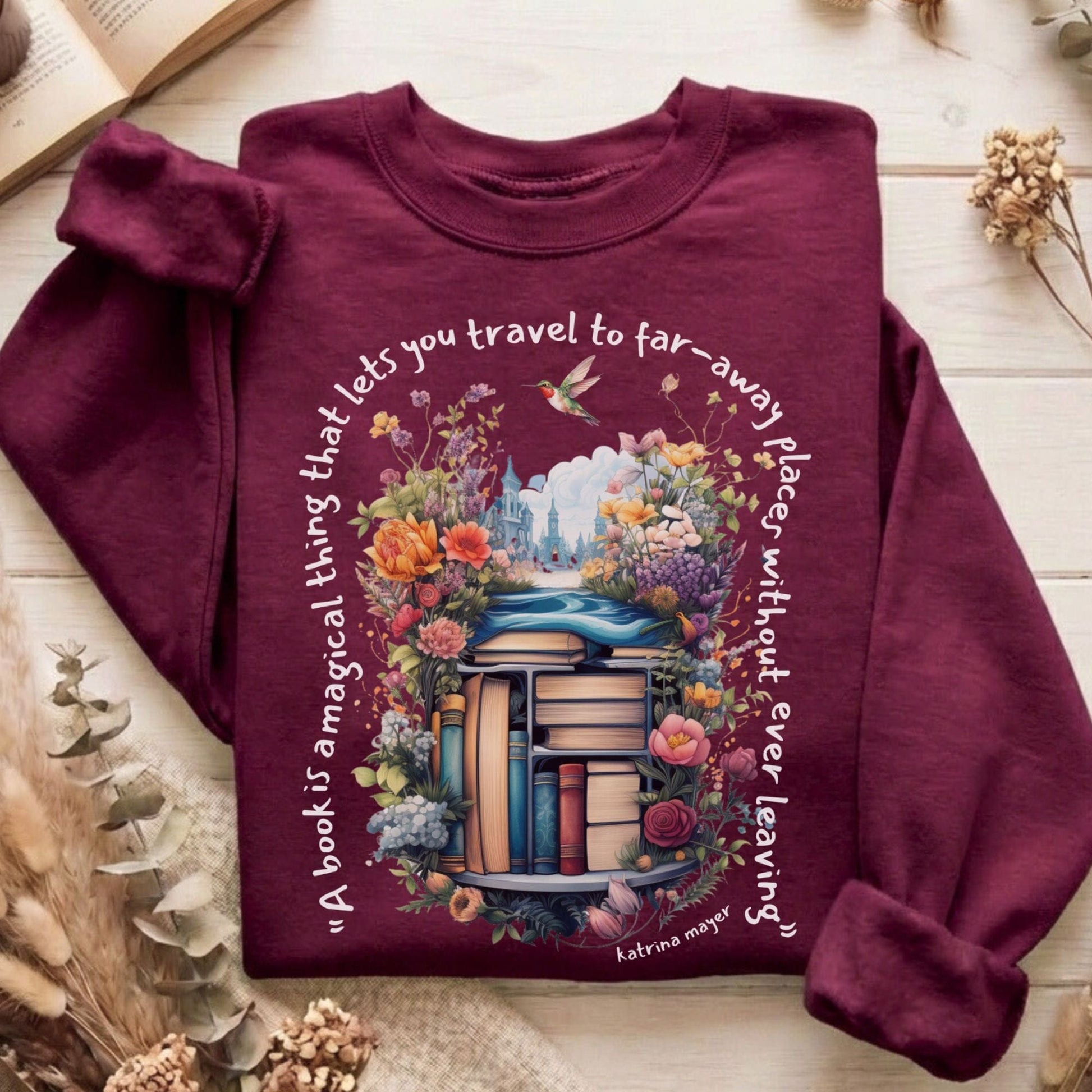 Sweatshirt Maroon / S Design 14 Sweatshirt The Mystic Eden