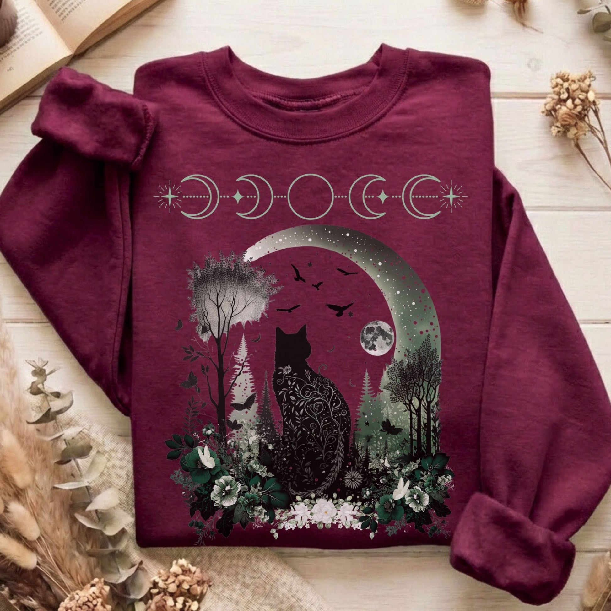 Sweatshirt Maroon / S Design 21 Sweatshirt The Mystic Eden