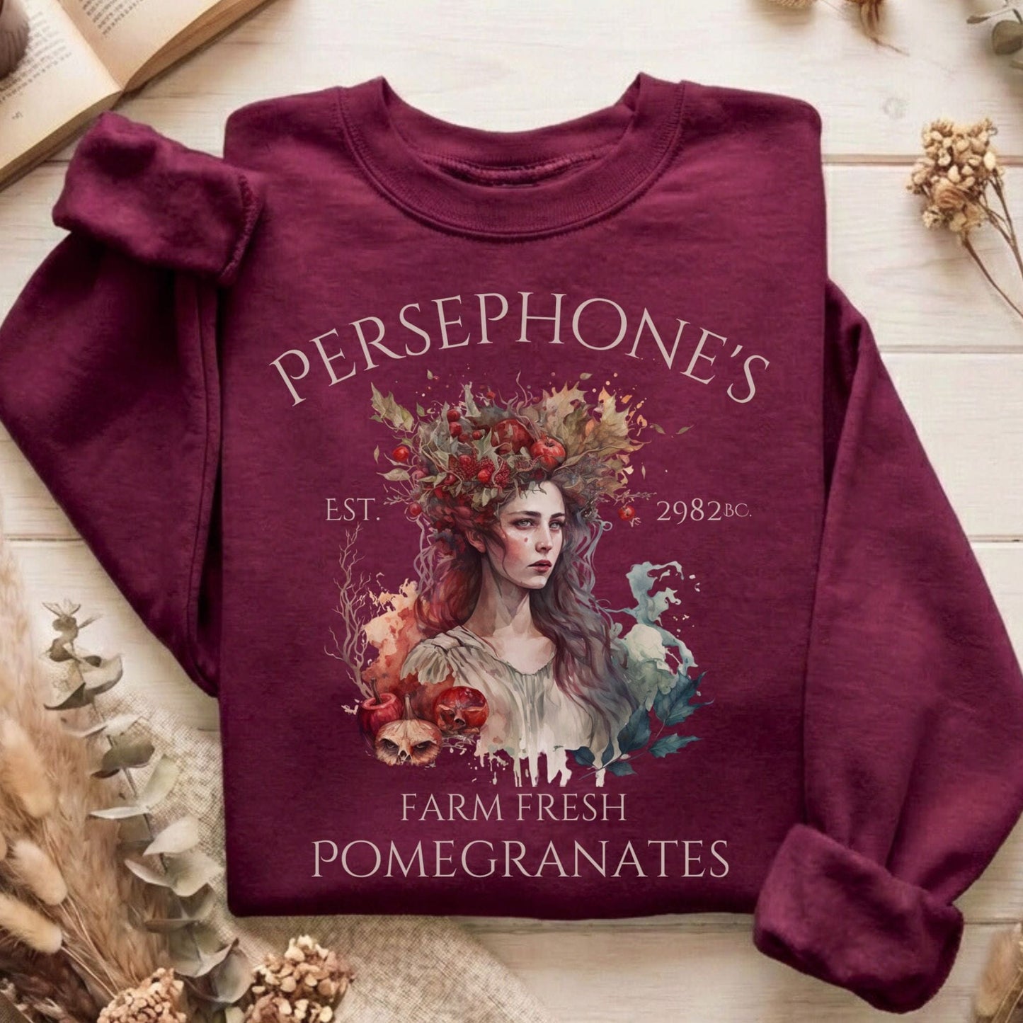 Sweatshirt Maroon / S Design 27 Sweatshirt The Mystic Eden