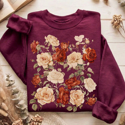 Sweatshirt Maroon / S Design 7 Crewneck Sweatshirt The Mystic Eden