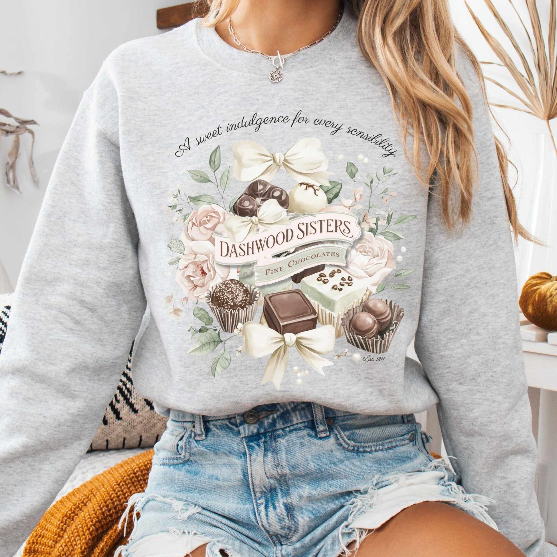 Sweatshirt S / Ash Dashwood Sisters Fine Chocolates Sweatshirt The Mystic Eden