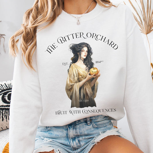 Sweatshirt S / White The Bitter Orchard Sweatshirt – Fruit With Consequences The Mystic Eden