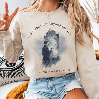 Sweatshirt Sand / S And I Loved Her Beyond The Veil Poe Sweatshirt The Mystic Eden