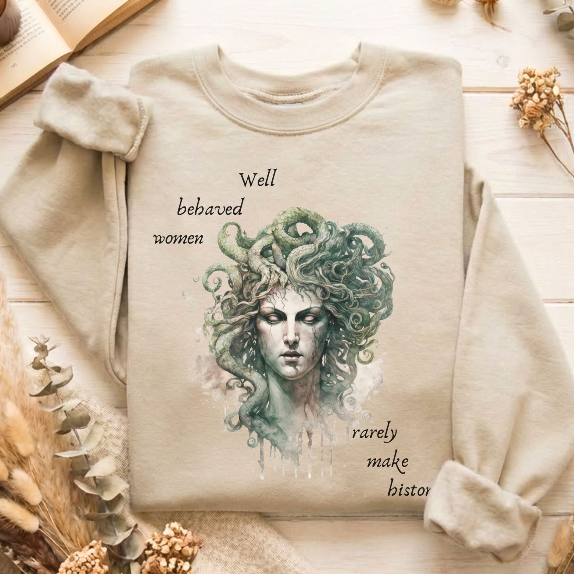 Sweatshirt Sand / S Design 13 Sweatshirt The Mystic Eden